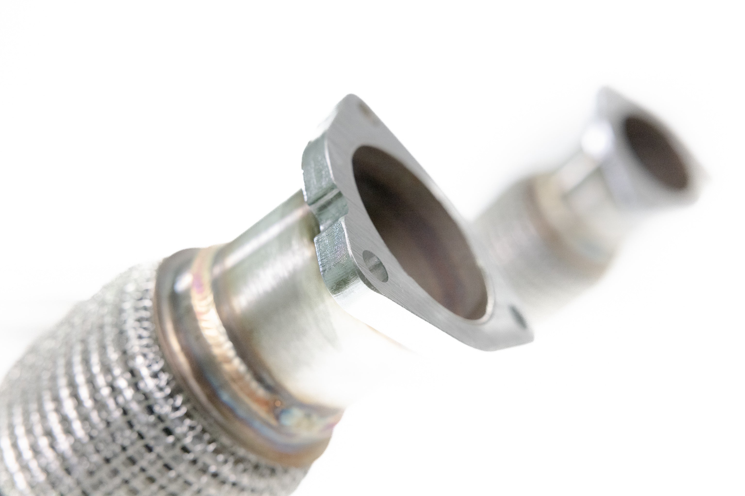 ARM motorsports 4.0T Midpipes close view