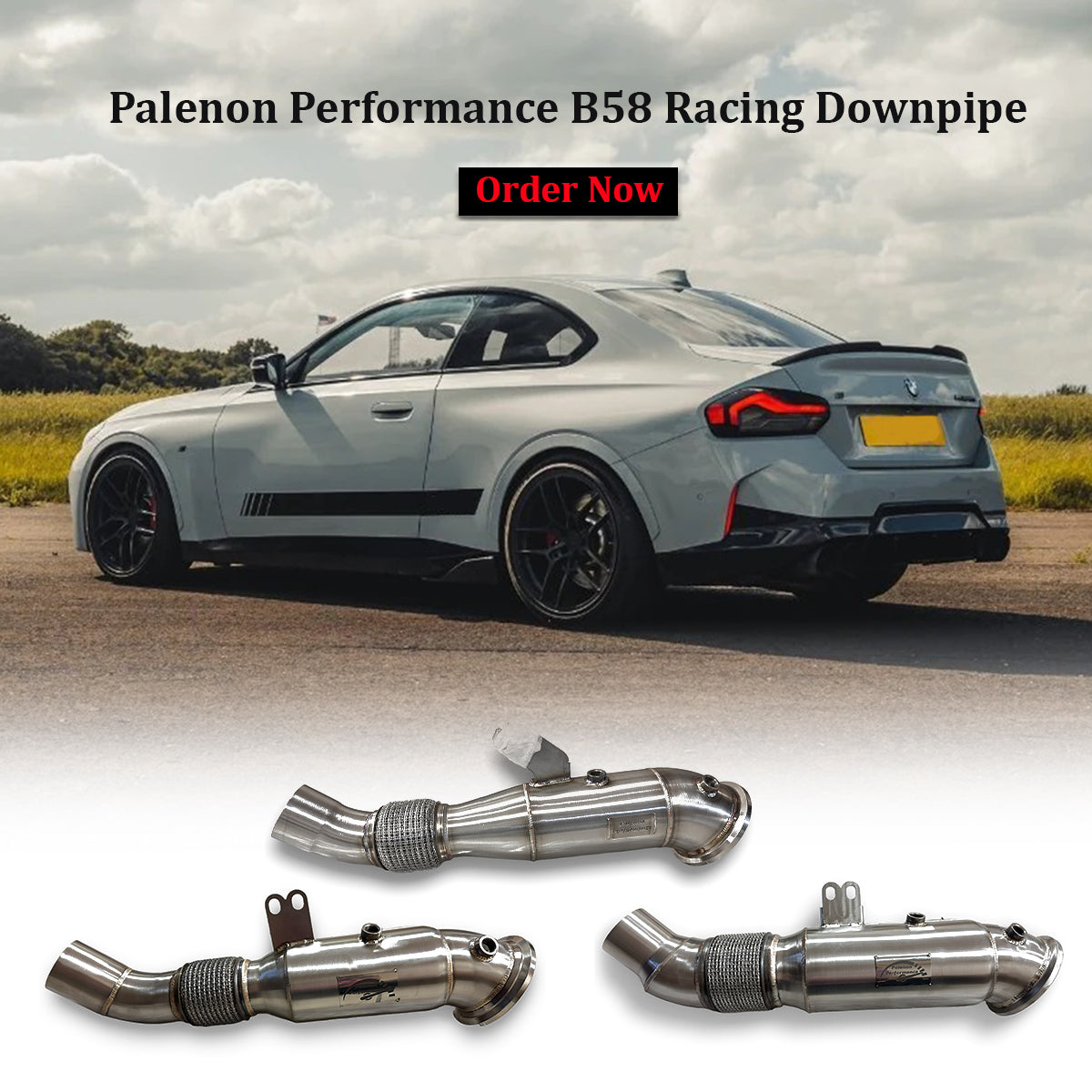 Supra & BMW B58 Racing Downpipe - M340i, M440i, M240i, 340i, 440i, 540i, 640i, 740i, X3, X4, X5