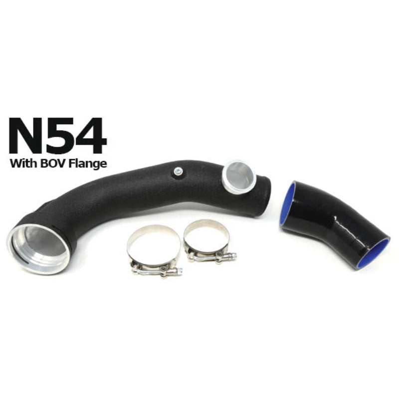 N54 Aluminum Charge Pipe For E Chassis BMW 135i, 1M, 335i, 535i with Tial Flange