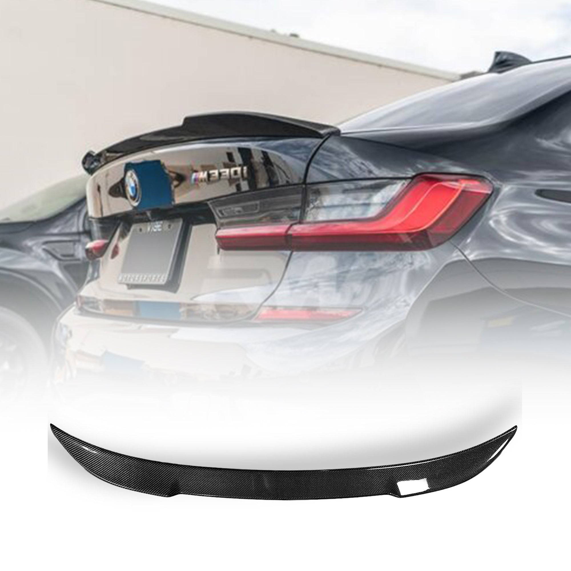 Carbon Fiber BMW G20 & G80 M3 CS Style Rear Trunk Spoiler