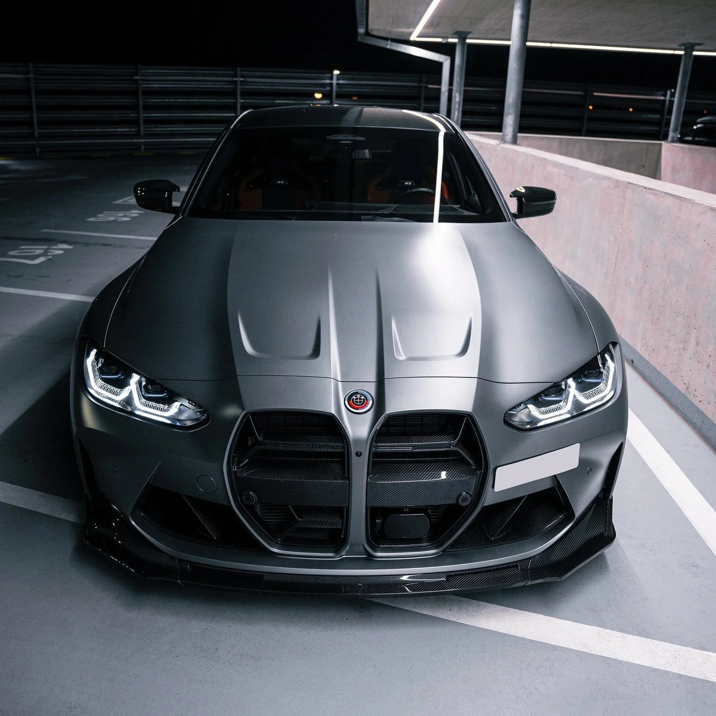 V Style Front Lip For BMW G80 M3, G82 M4, G83 M4 - Carbon Fiber