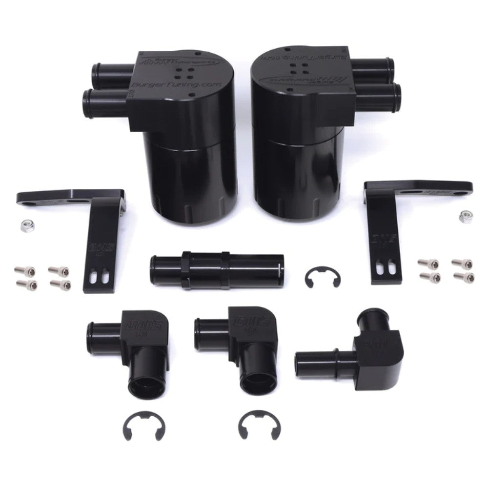Dual Oil Catch Can for 2015-Present Ford F150 3.5L, 2.7L & Gen2 Raptor 3.5L - Burger Motorsports