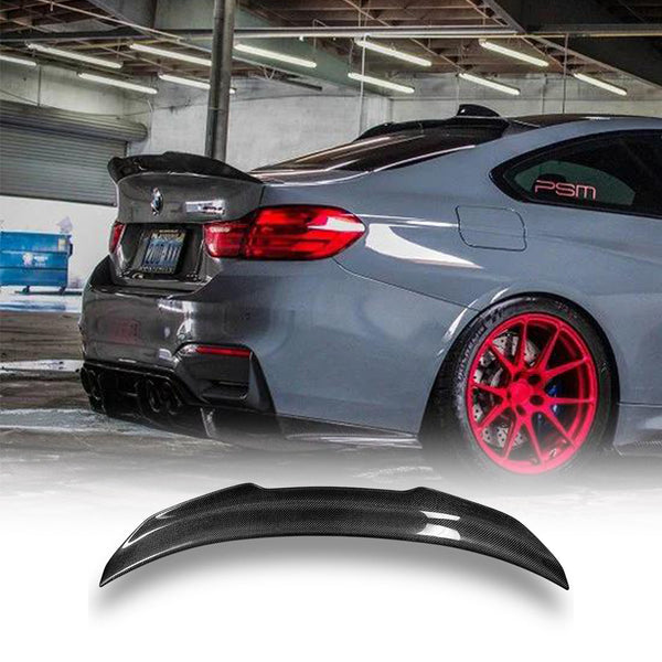 FOR 2015-20 BMW F82 M4 HIGH KICK CARBON FIBER DUCKBILL TRUNK SPOILER WING