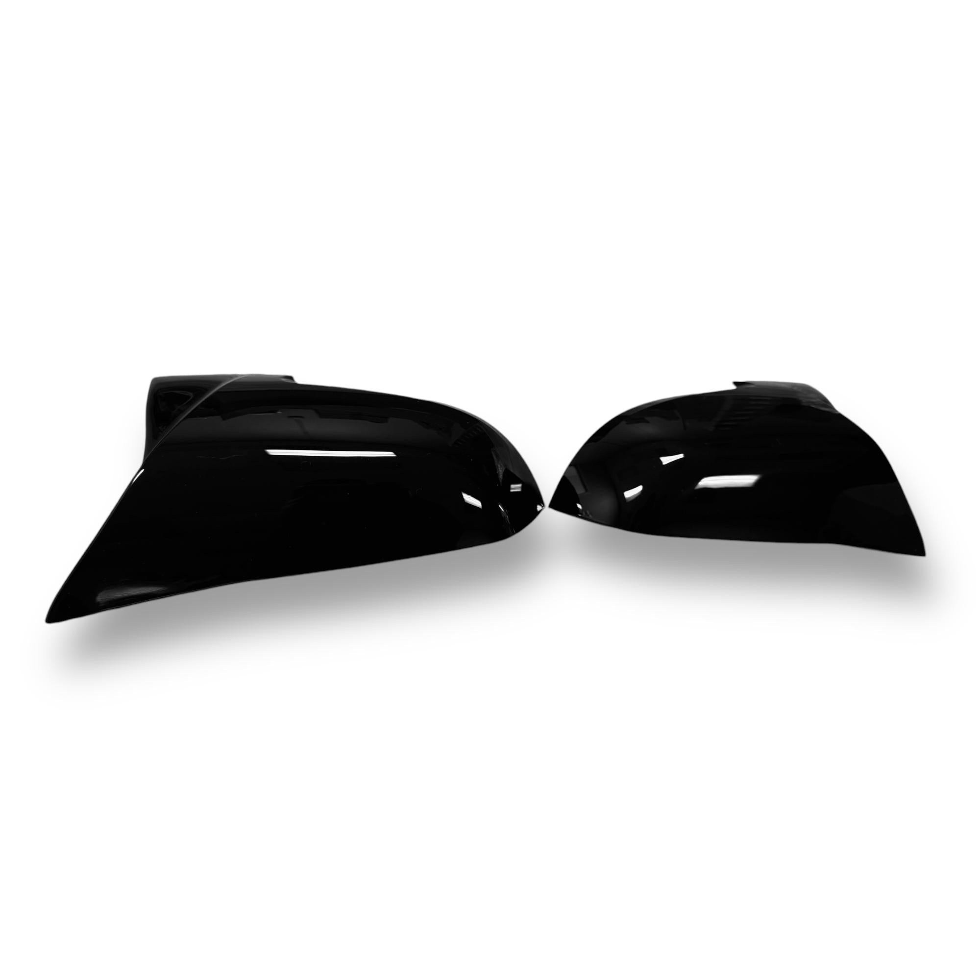 M Style High Gloss Black ABS Mirror Caps - BMW F2X, F3X, F87 M2, E84 X1 | Palenon Performance