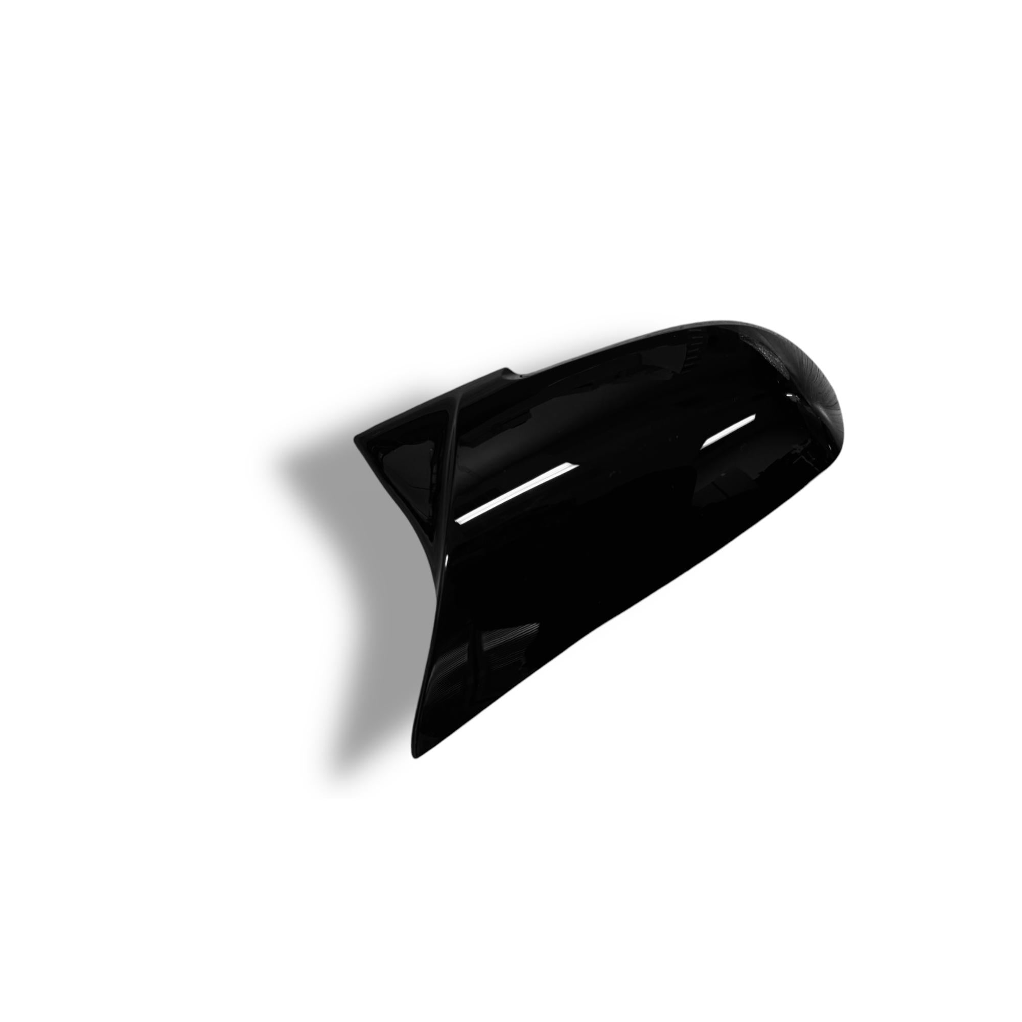 M Style High Gloss Black ABS Mirror Caps - BMW F2X, F3X, F87 M2, E84 X1 | Palenon Performance