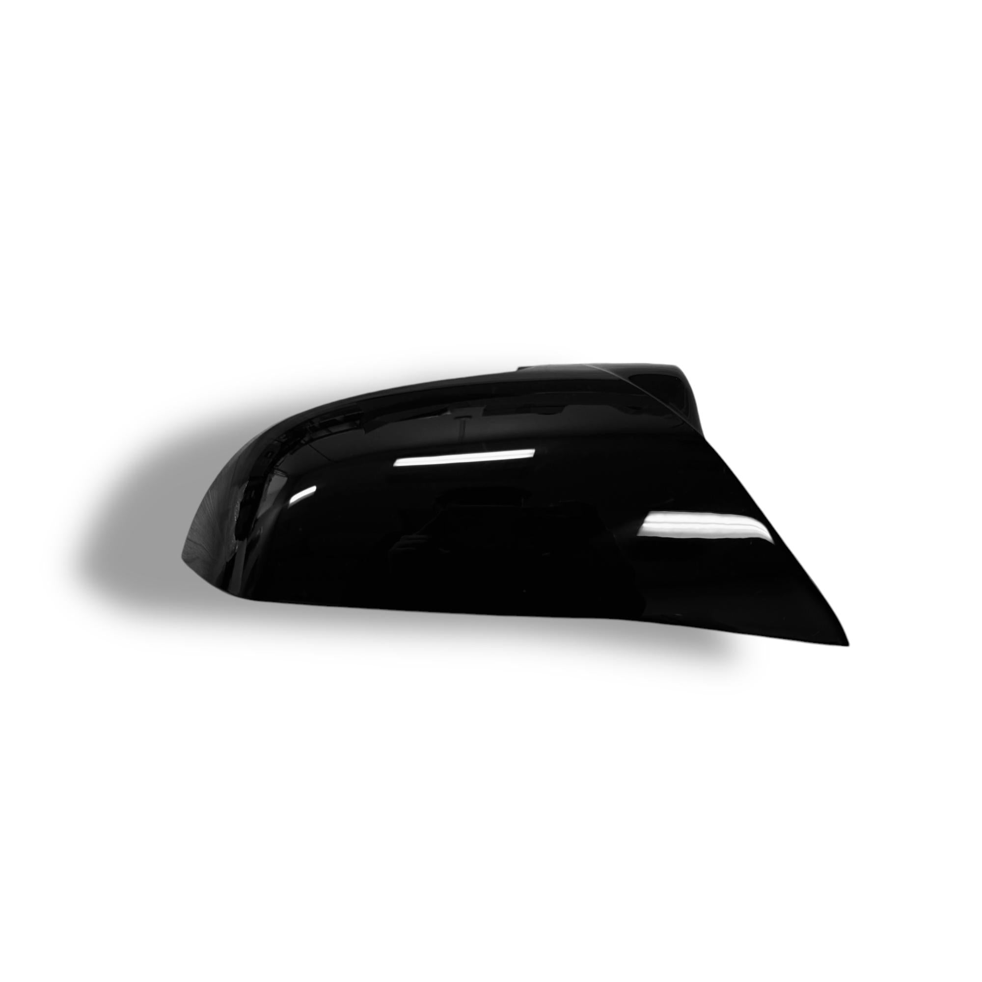 M Style High Gloss Black ABS Mirror Caps - BMW F2X, F3X, F87 M2, E84 X1 | Palenon Performance