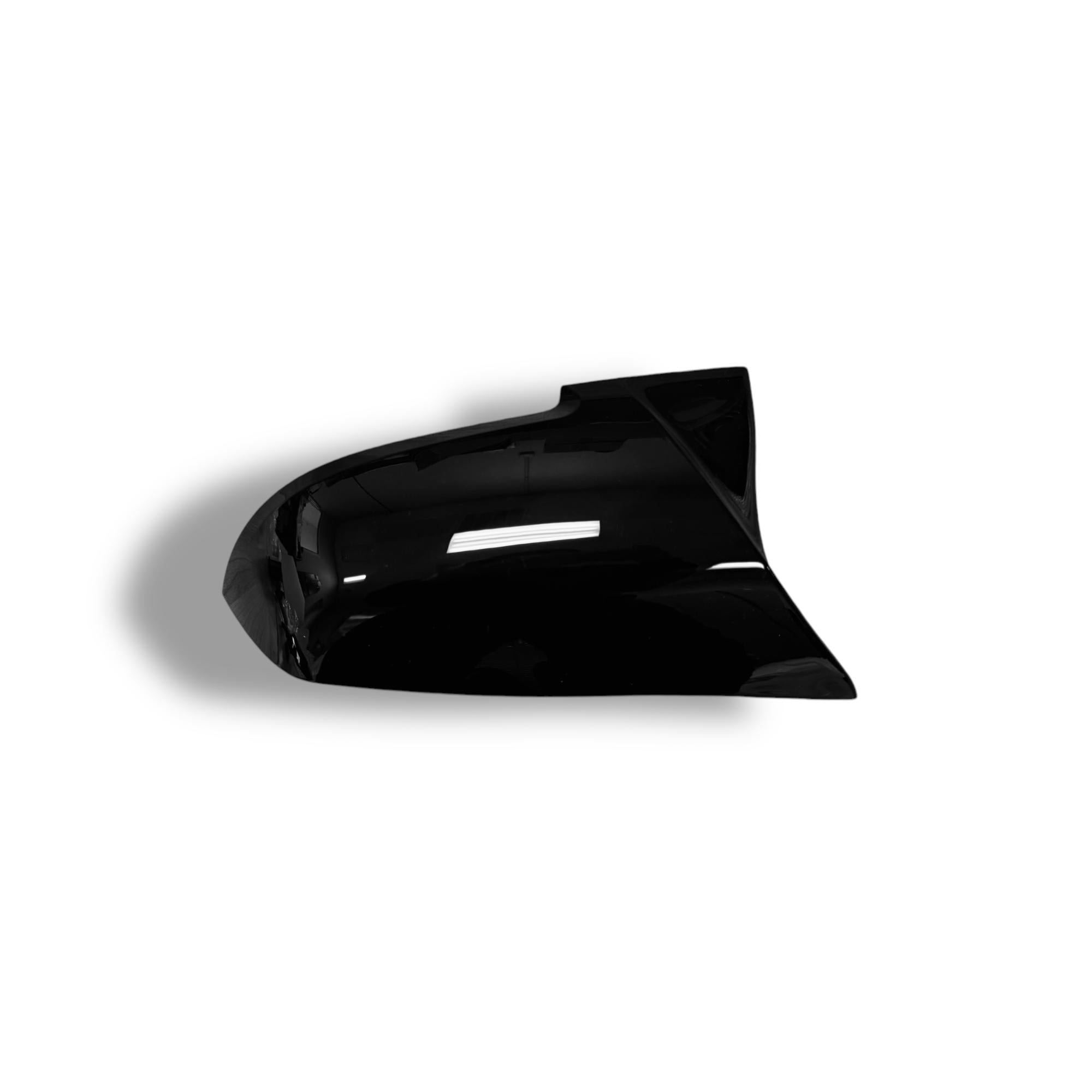 M Style High Gloss Black ABS Mirror Caps - BMW F2X, F3X, F87 M2, E84 X1 | Palenon Performance