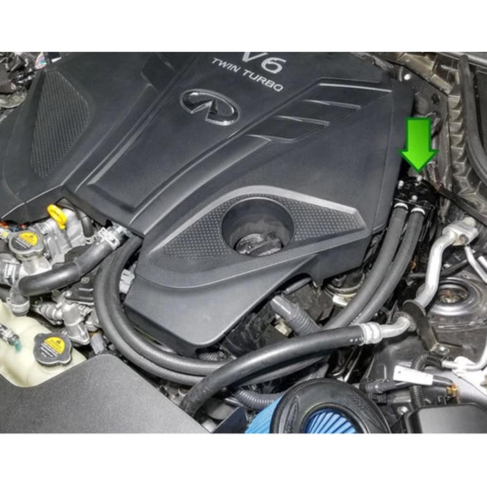 Compact Oil Catch Can for 2016+ Infiniti Q50 & Q60 3.0T