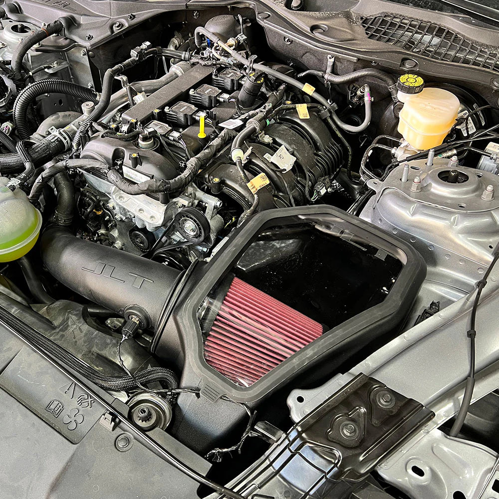 S&B JLT 2015-22 Ford Mustang Ecoboost 2.3L Turbo Cold Air Intake with Snap-In Lid