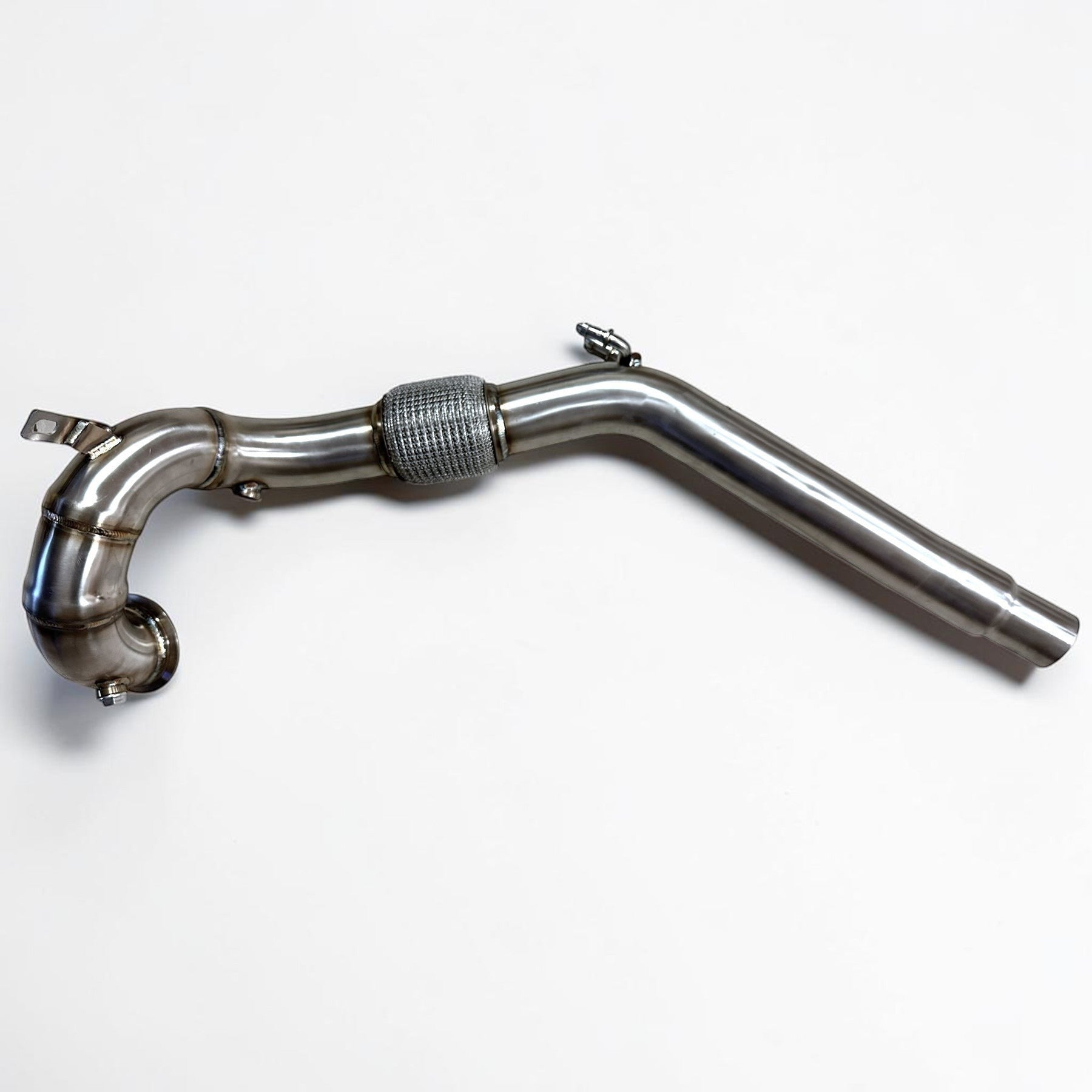 Palenon Performance stainless steel race downpipe for Audi A3 8V with TIG-welded construction and flex section