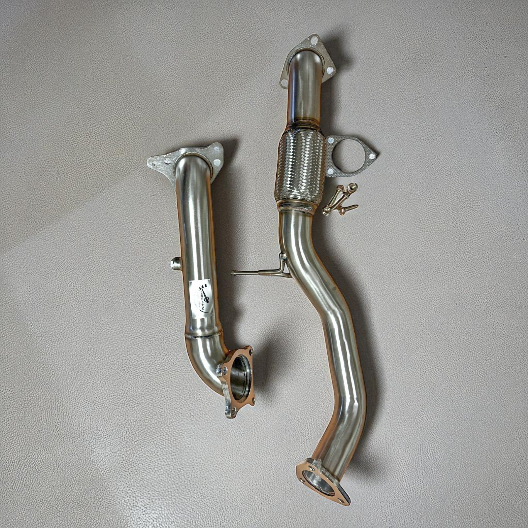 Palenon Performance T304 stainless steel racing downpipe and midpipe for 10th Gen Honda Civic 1.5L with flex section