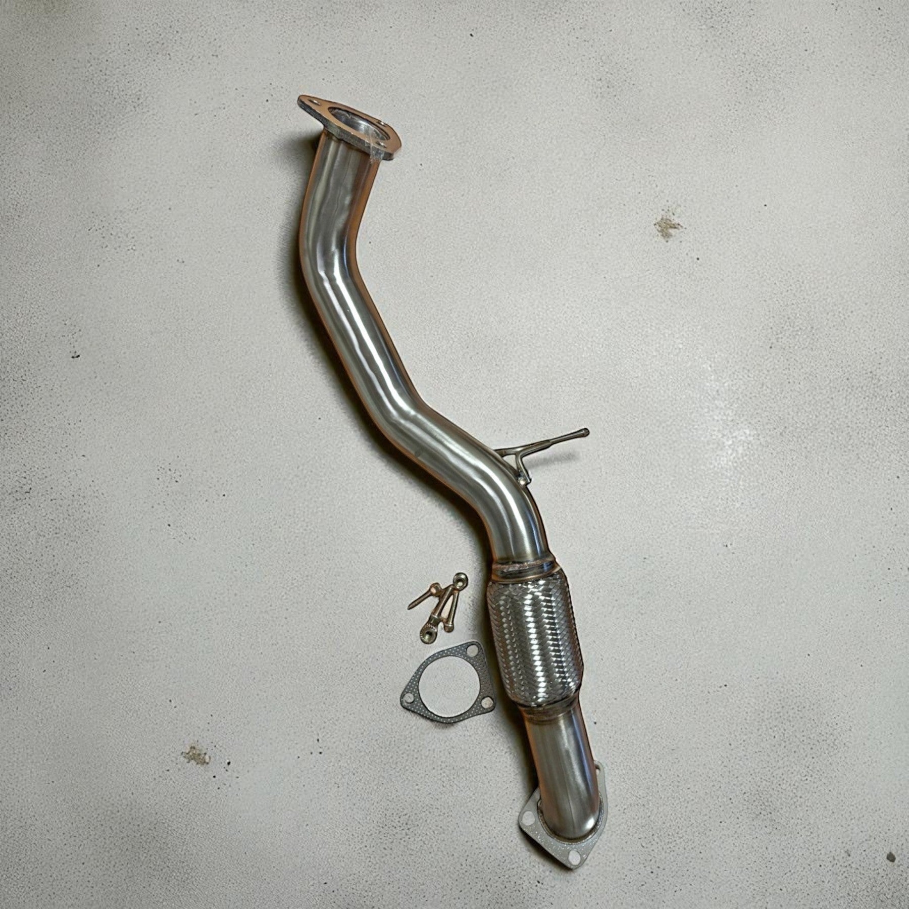 Palenon Performance stainless steel racing downpipe for Honda Civic 1.5L with flex section and mounting hardware