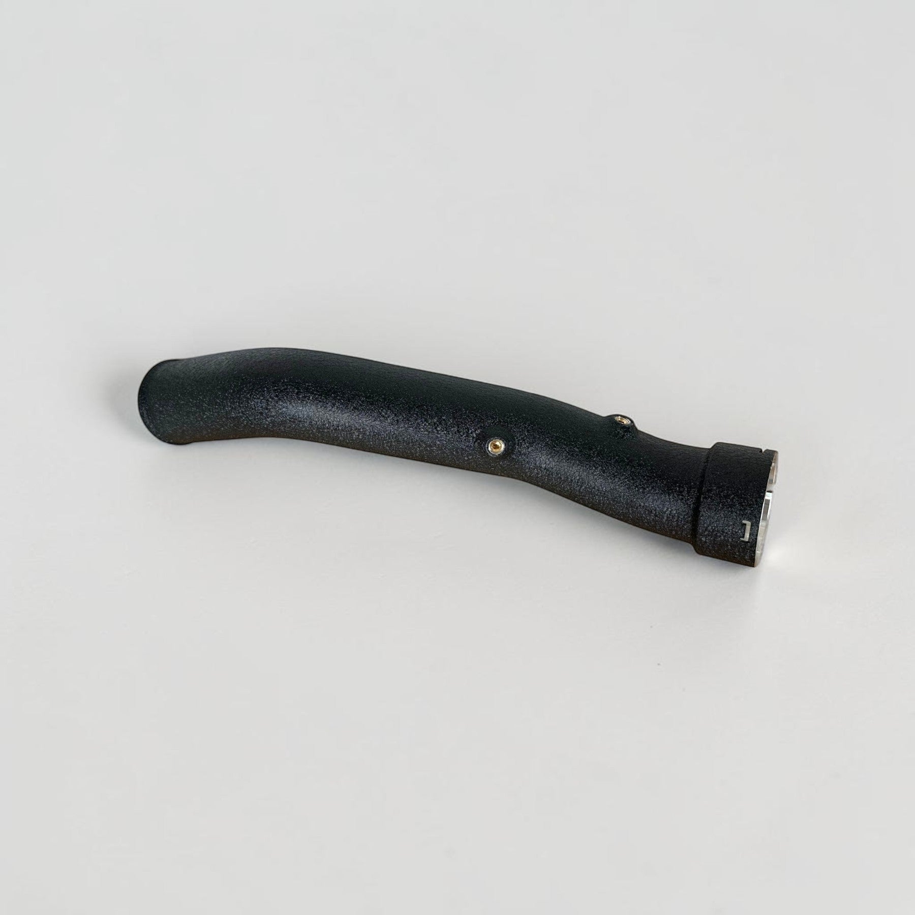 Palenon Performance aluminum N55 charge pipe with a wrinkle black powder-coated finish for BMW engines.