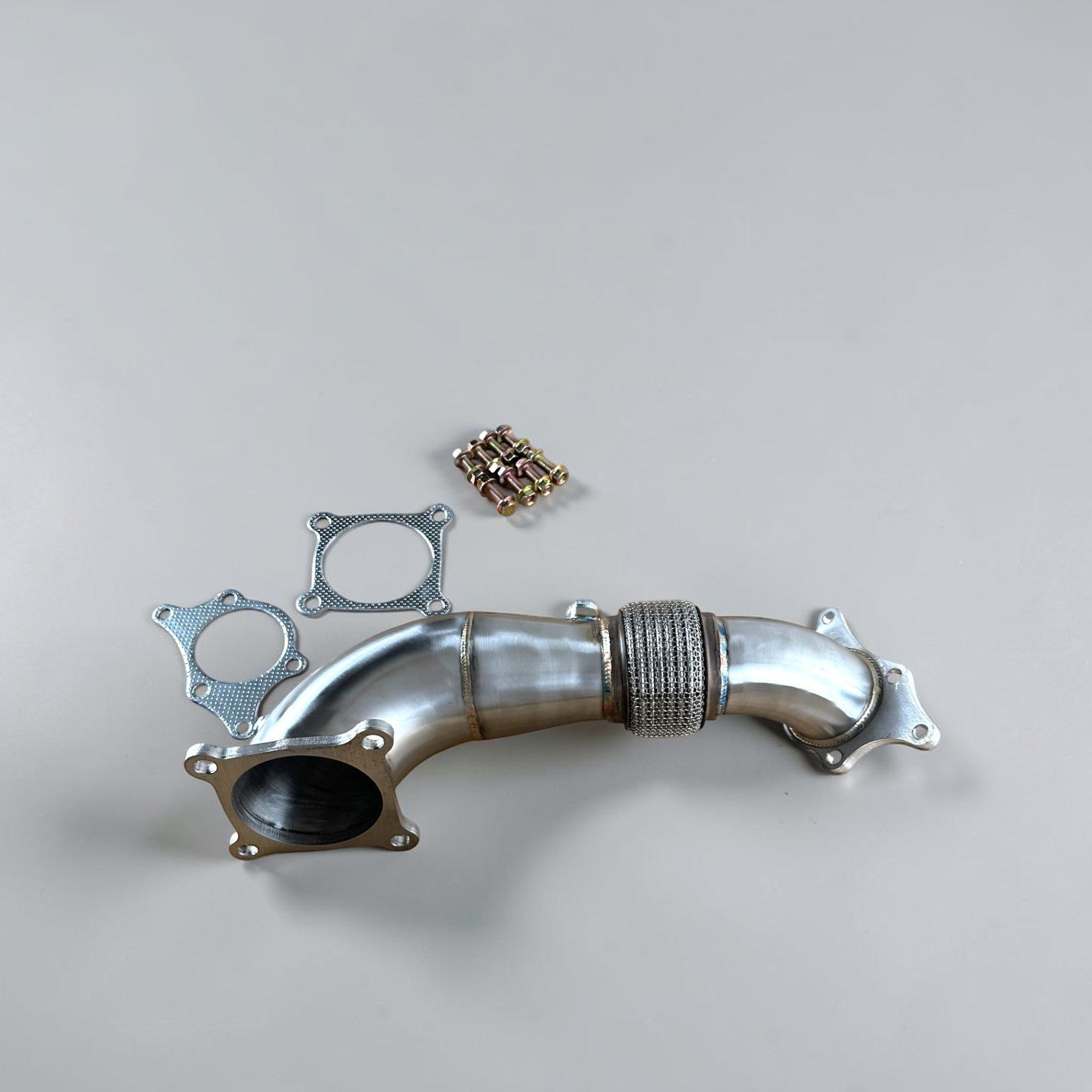 Palenon Performance stainless steel race downpipe for Honda Civic Type-R with included gaskets and mounting hardware