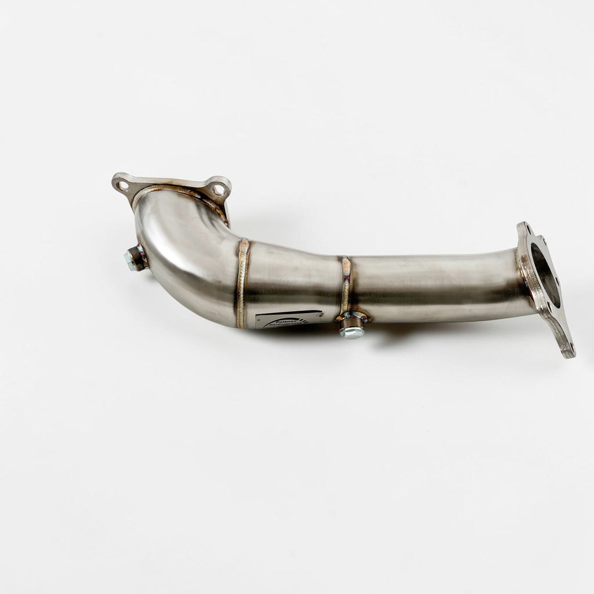 Palenon Performance stainless steel 2.0T race downpipe for Acura Integra Type S, RDX, and TLX with polished finish