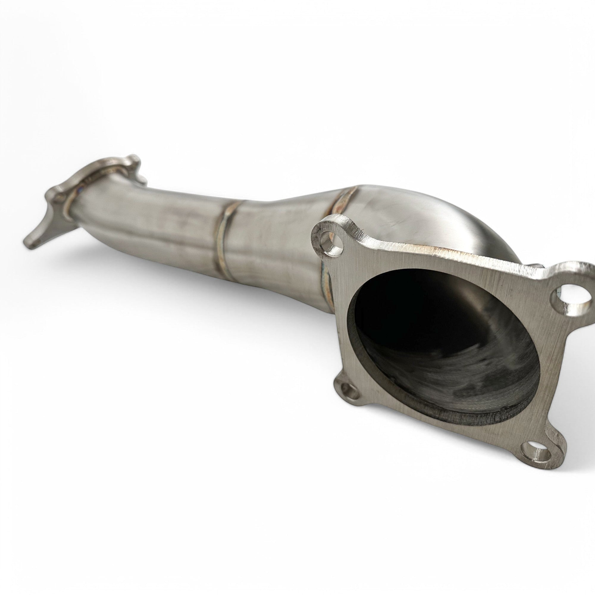 Palenon Performance T304 stainless steel race downpipe for Honda Civic Type-R and Accord 2.0T with CNC-machined flange