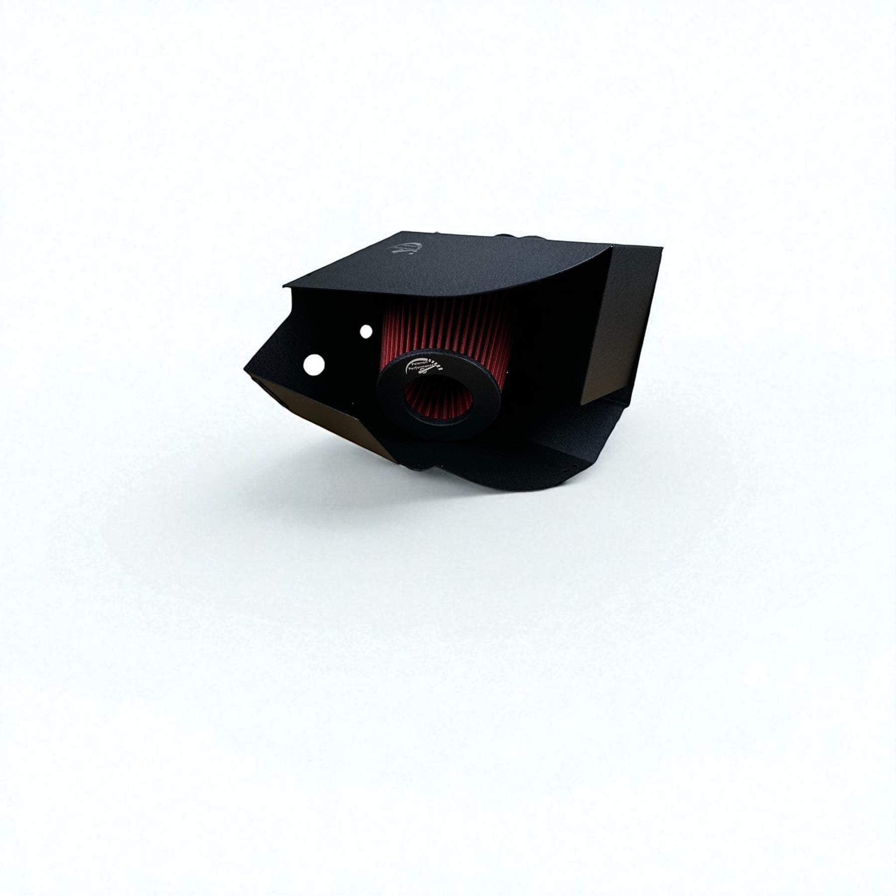 Palenon Performance cold air intake system with black powder-coated heat shield and red cone filter for VW MK8 GTI