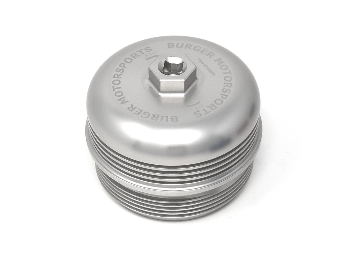 BMS Billet BMW Oil Filter Cap White