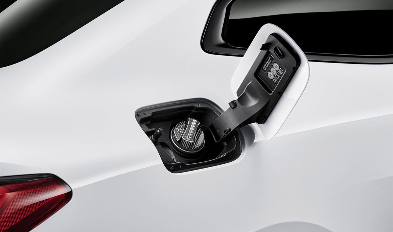 BMW M Performance Carbon Fiber Gas Cap Cover installation