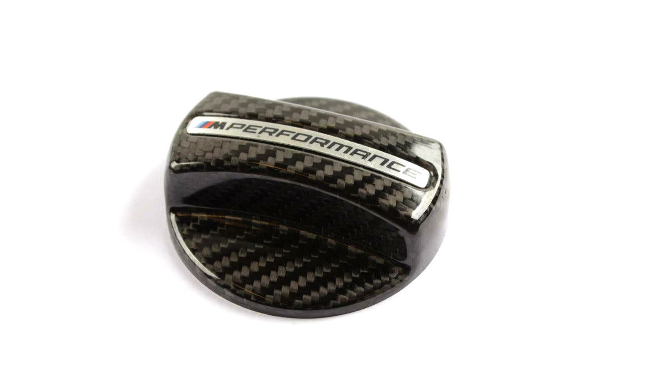 BMW M Performance Carbon Fiber Gas Cap Cover black color