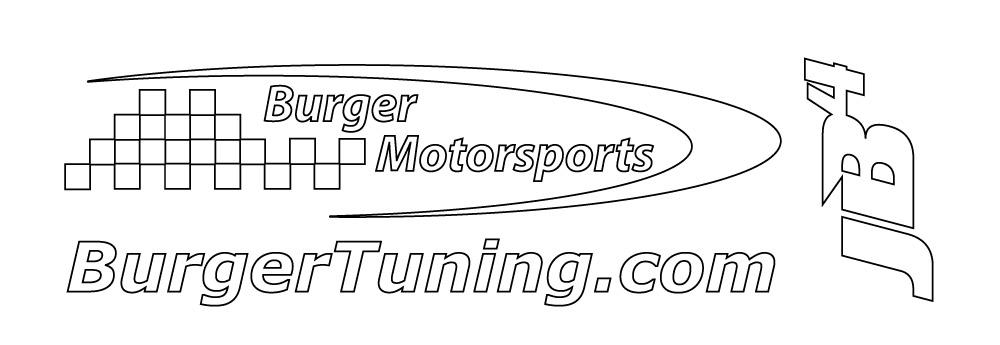 Burger Motorsports Logo Sticker Sheet alpine white
