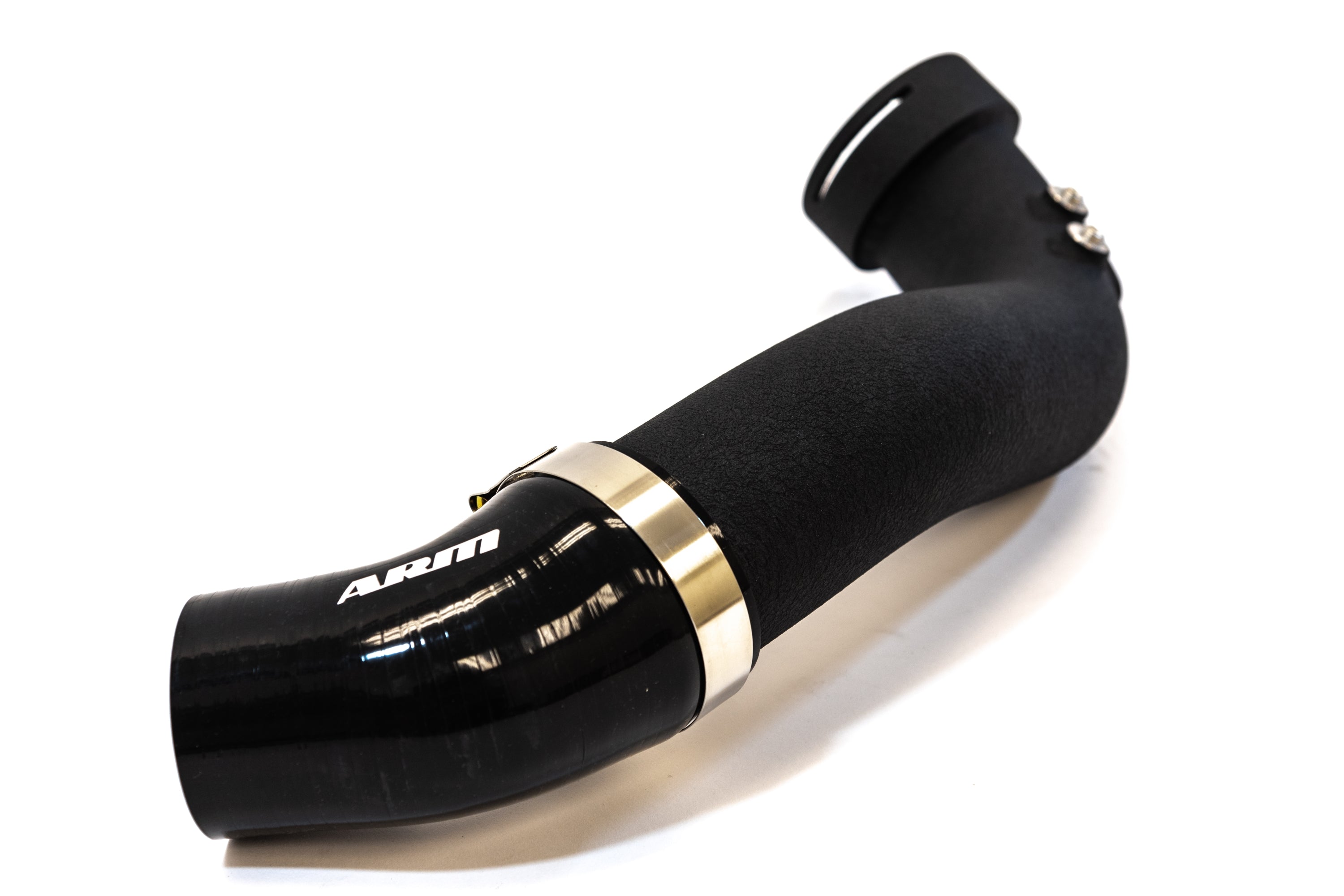 ARM N55 Charge Pipe and Silicone Elbow Close View