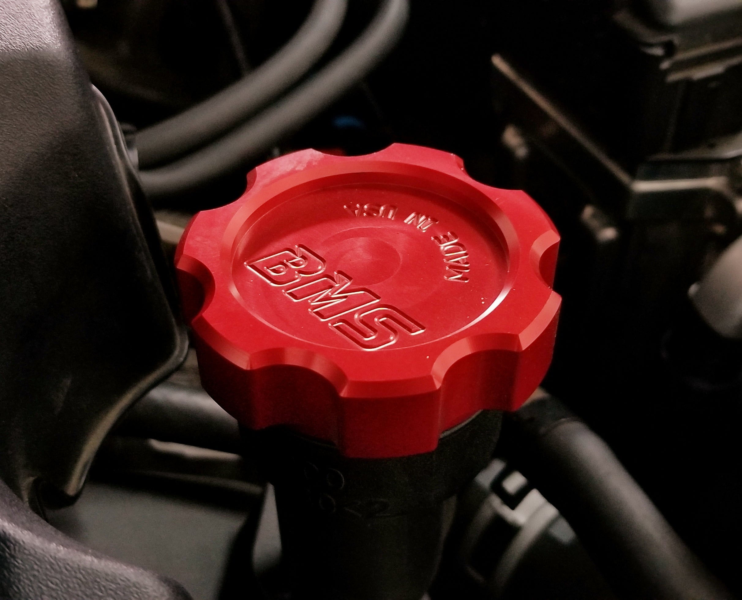 Red Billet Oil Filler Cap Installation