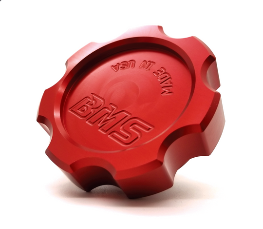 Red Billet Oil Filler Cap by BMS