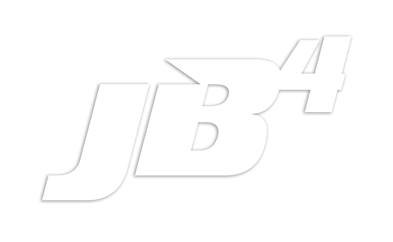 JB4 Logo Stickers white color view