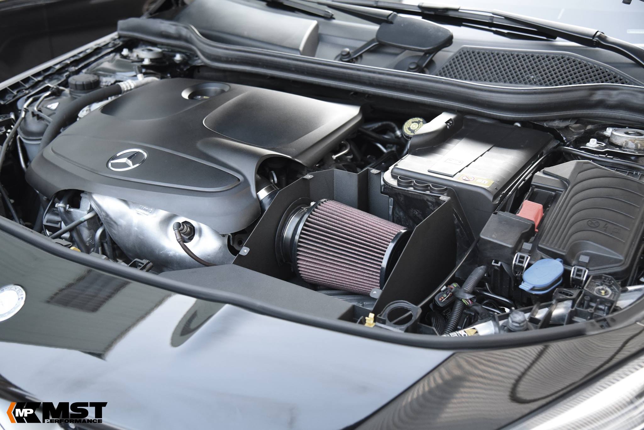 Mercedes-Benz Cold Air Intake System installation close look