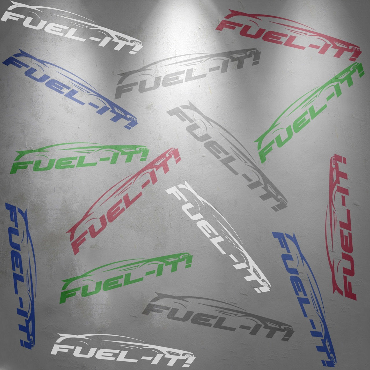 Fuel-It Logo Sticker Sheet 6 colors