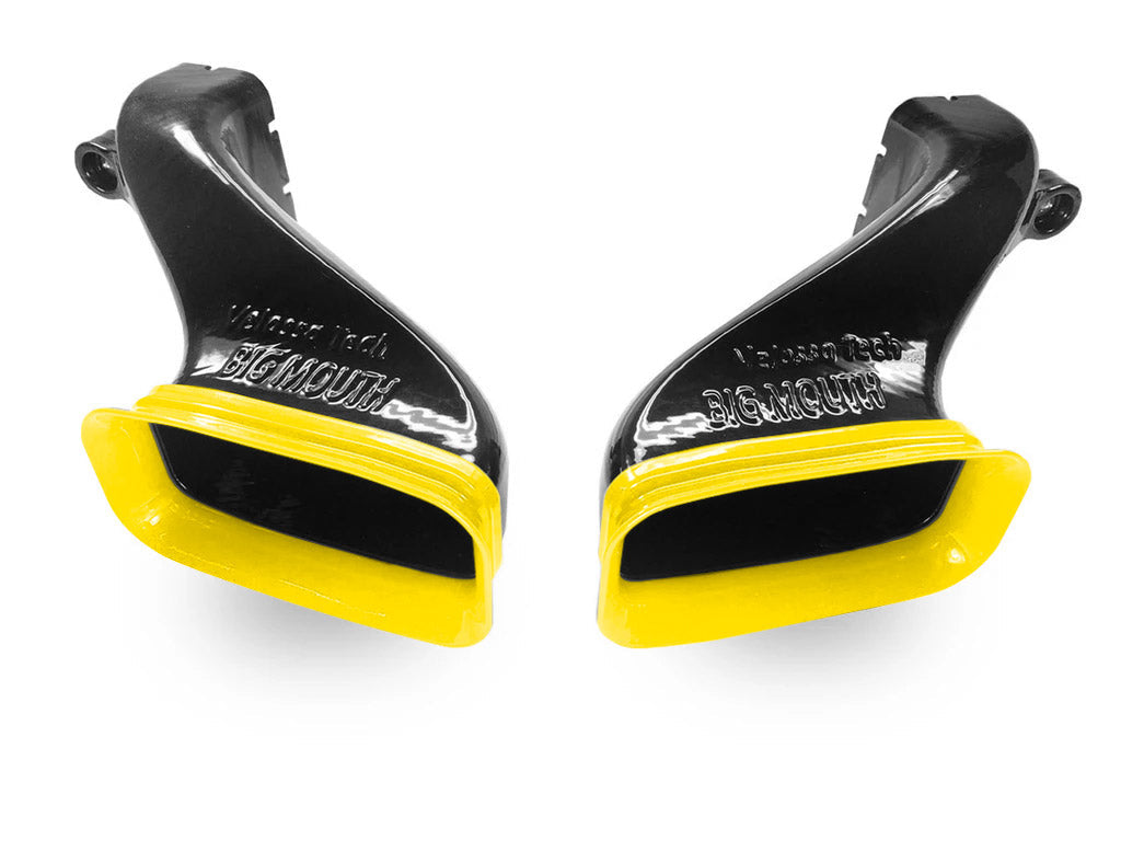 Velossa Tech Dual BIG MOUTH Ram Yellow Air Intake Snorkels