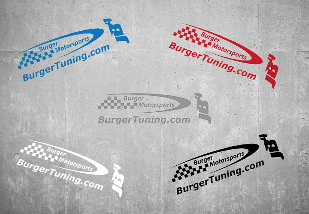Burger Motorsports Logo Sticker Sheet 5 colors