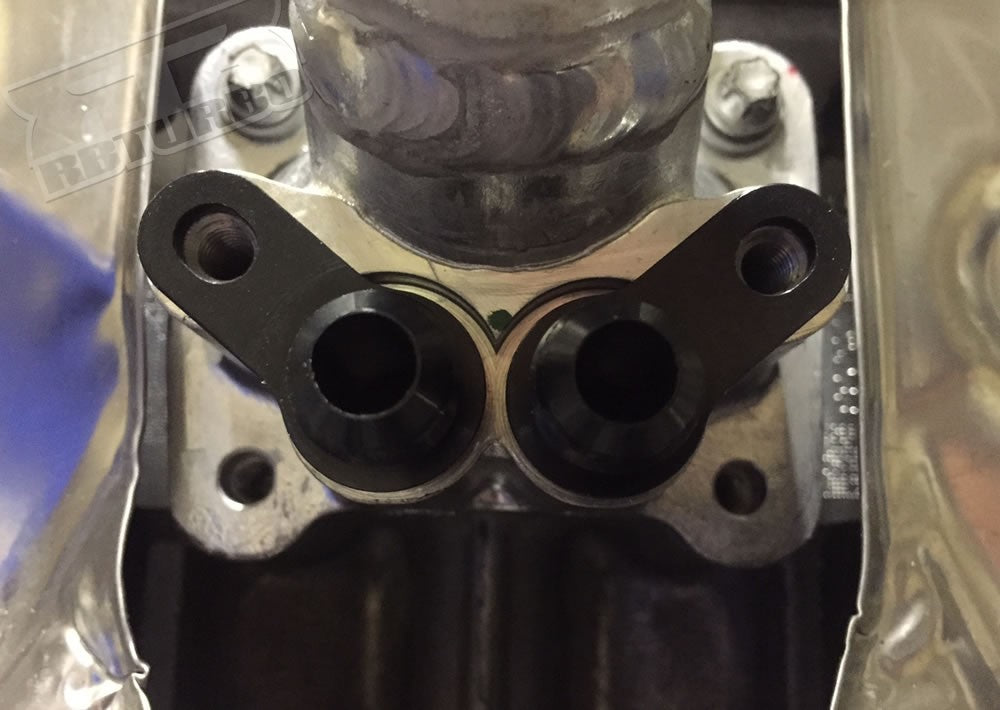 RB N54 Coolant To Block Interface Adapters, Three coolant neck