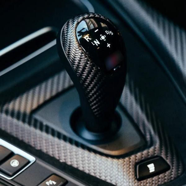 thumbnail image 2 of IJDMTOY Carbon Fiber Shift Knob Cover For BMW Fxx 2/3/4/5/7 Series, X3/X4/X5/X6 2 of 5