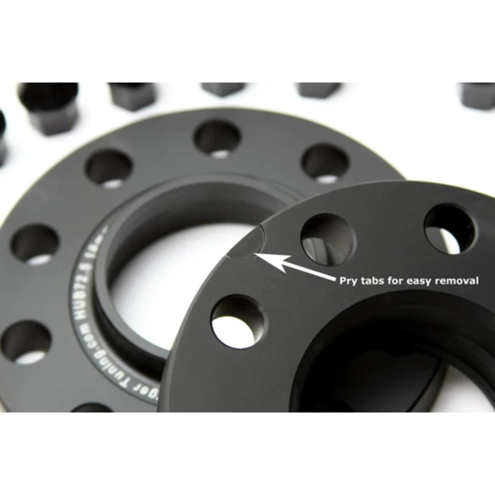 VNM Wheel Spacers 15mm – 5x100 / 5x112, 57.1mm Bore, Audi VW, Forged Aluminum + Bolts