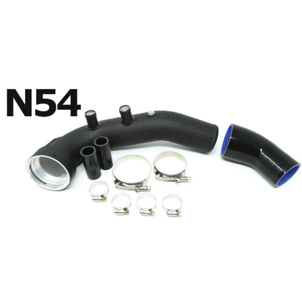 N54 Aluminum Charge Pipe For E Chassis BMW 135i, 1M, 335i, 535i with Tial Flange