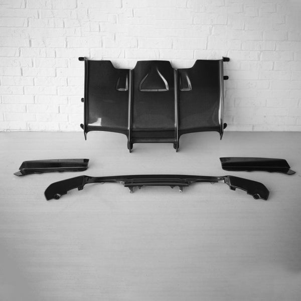 PSM Style Carbon Fiber Rear Diffuser - BMW F80 M3, F82/F83 M4 | Paleno ...