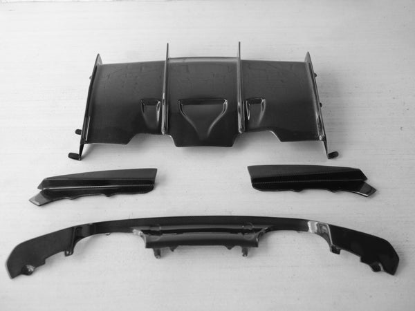 PSM Style Carbon Fiber Rear Diffuser - BMW F80 M3, F82/F83 M4 | Paleno ...