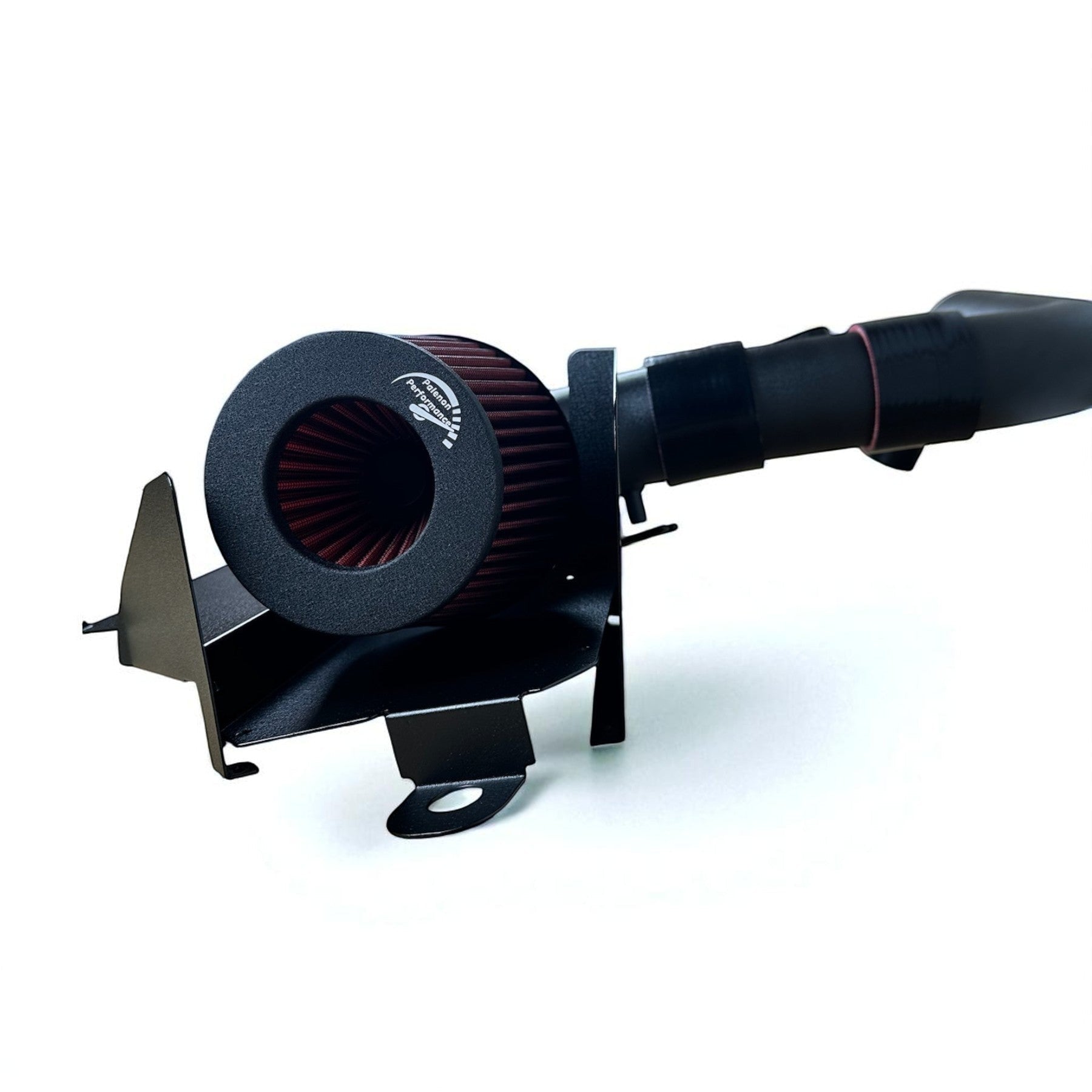 Palenon Performance cold air intake system with a high-flow red filter and black heat shield for Audi A3 S3 8P 2.0T