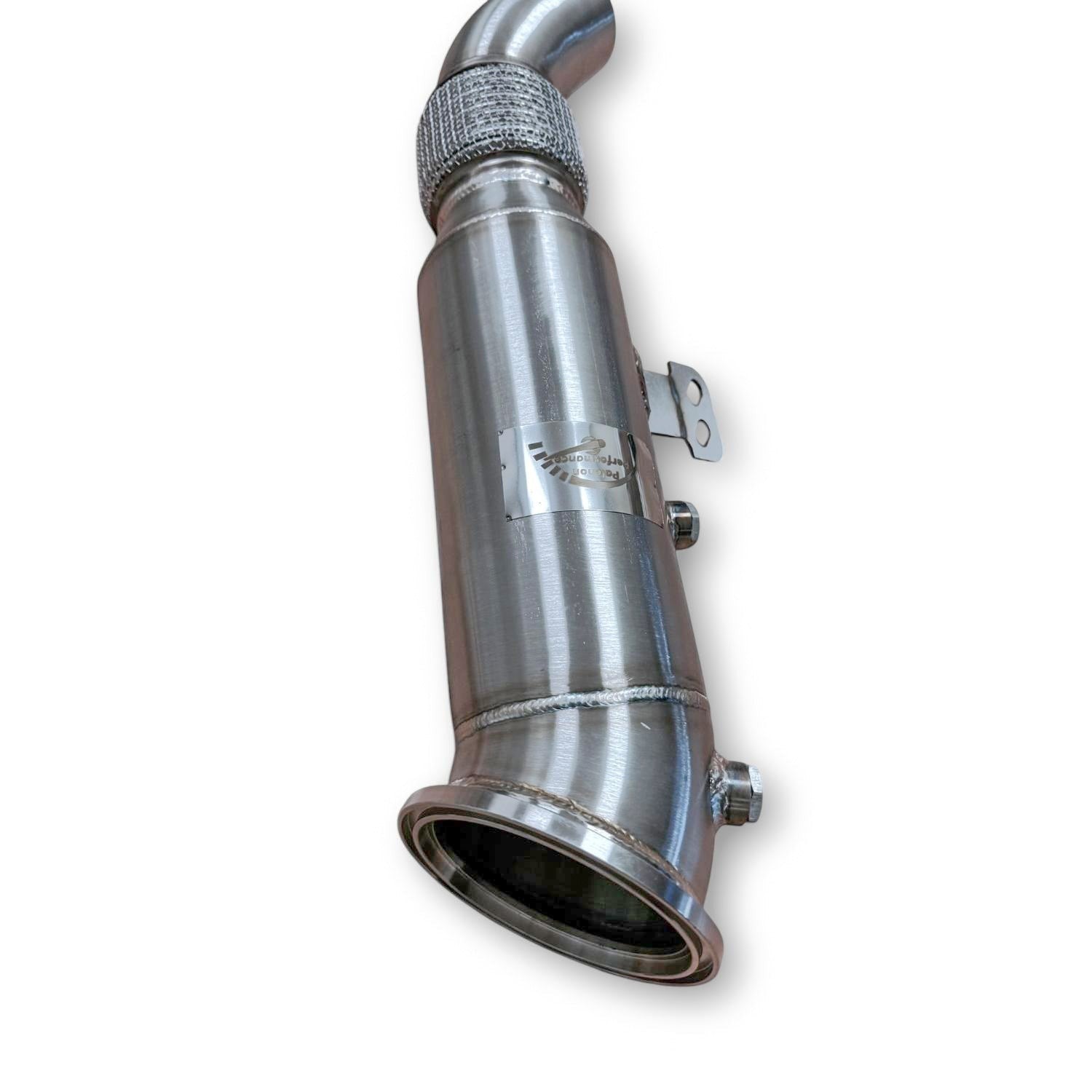Palenon Performance 4.5-inch stainless steel B58 racing downpipe for BMW and Supra performance upgrades