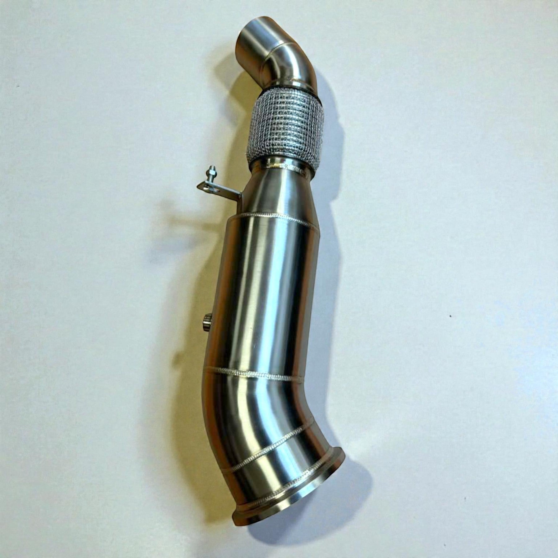 Palenon Performance 5-inch stainless steel racing downpipe for Gen 3 BMW B58TU2 engines with flex joint