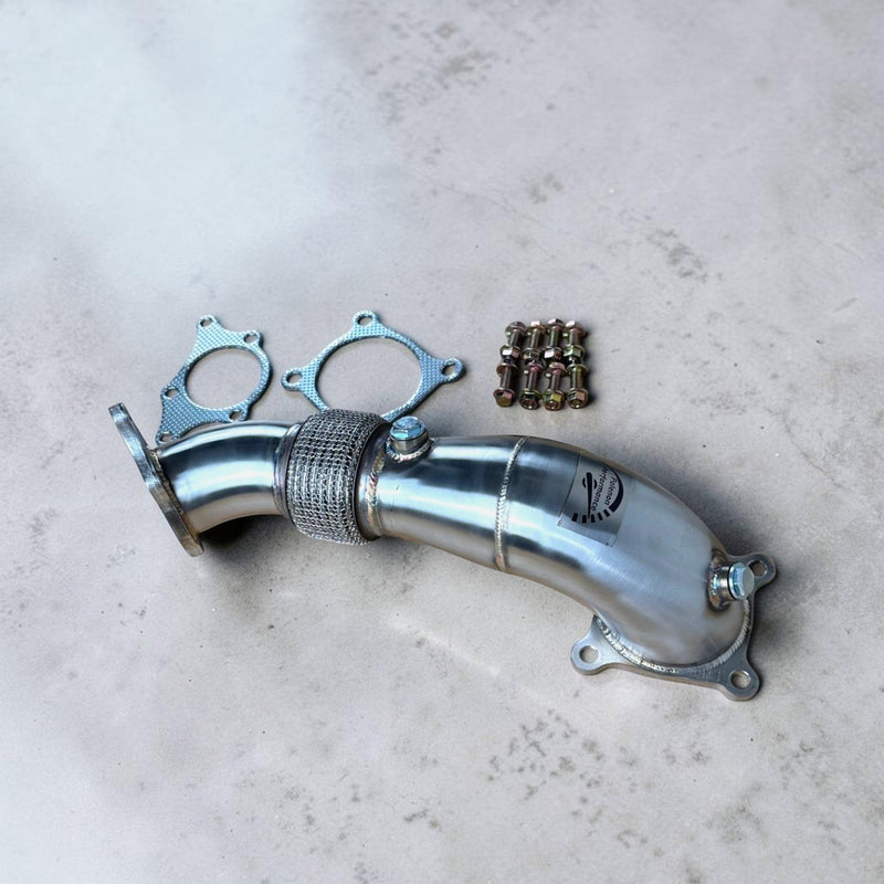 Palenon Performance stainless steel race downpipe for Honda Civic Type-R with included gaskets and mounting hardware