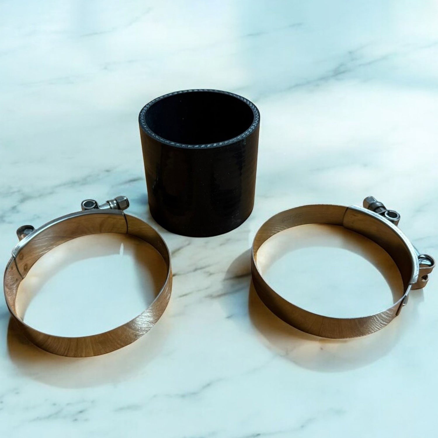 Palenon Performance silicone coupler and metal hose clamps for BMW S55 engine charge pipe upgrade