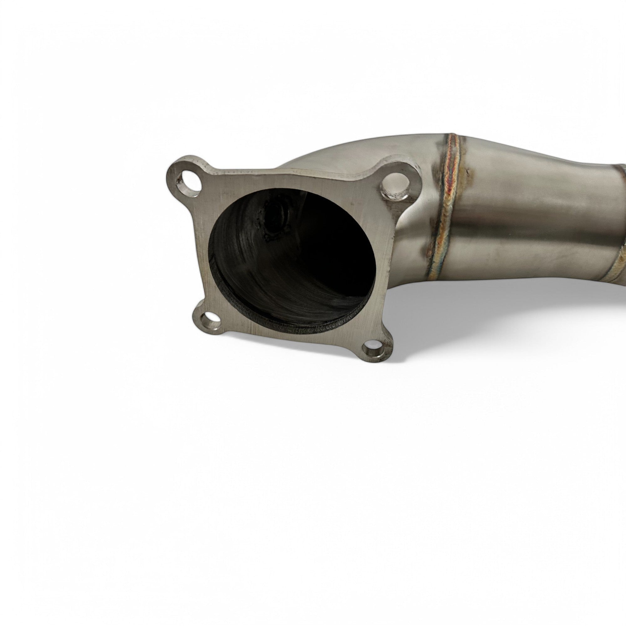 Palenon Performance stainless steel race downpipe for Honda Civic Type-R featuring a precision CNC-machined turbo flange.