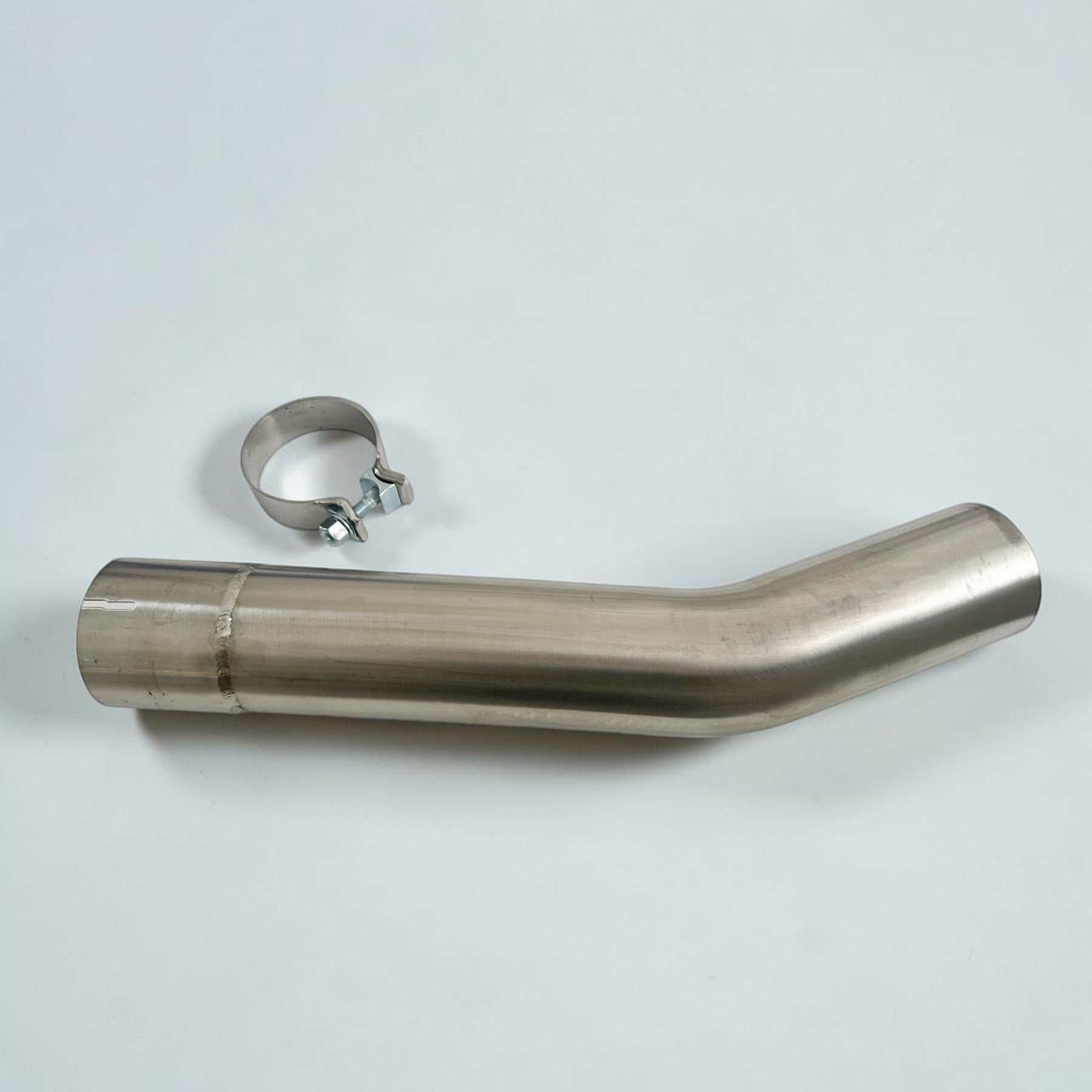 Palenon Performance stainless steel race downpipe component with metal clamp for Audi S3 8Y and VW MK8 Golf R