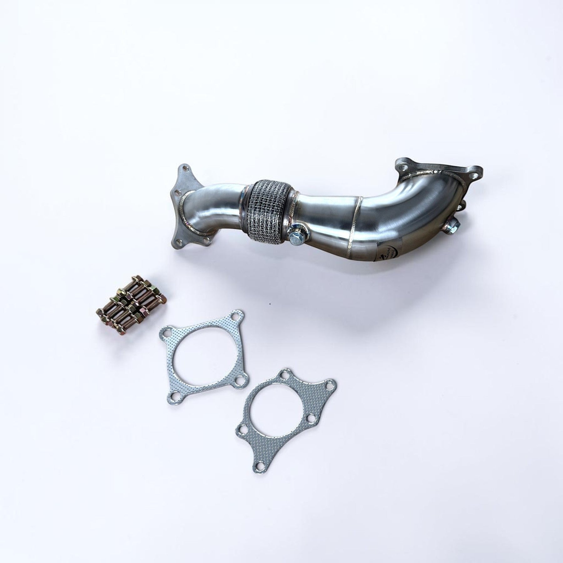 Palenon Performance stainless steel race downpipe with gaskets and hardware for Honda Civic Type-R and Accord 2.0T