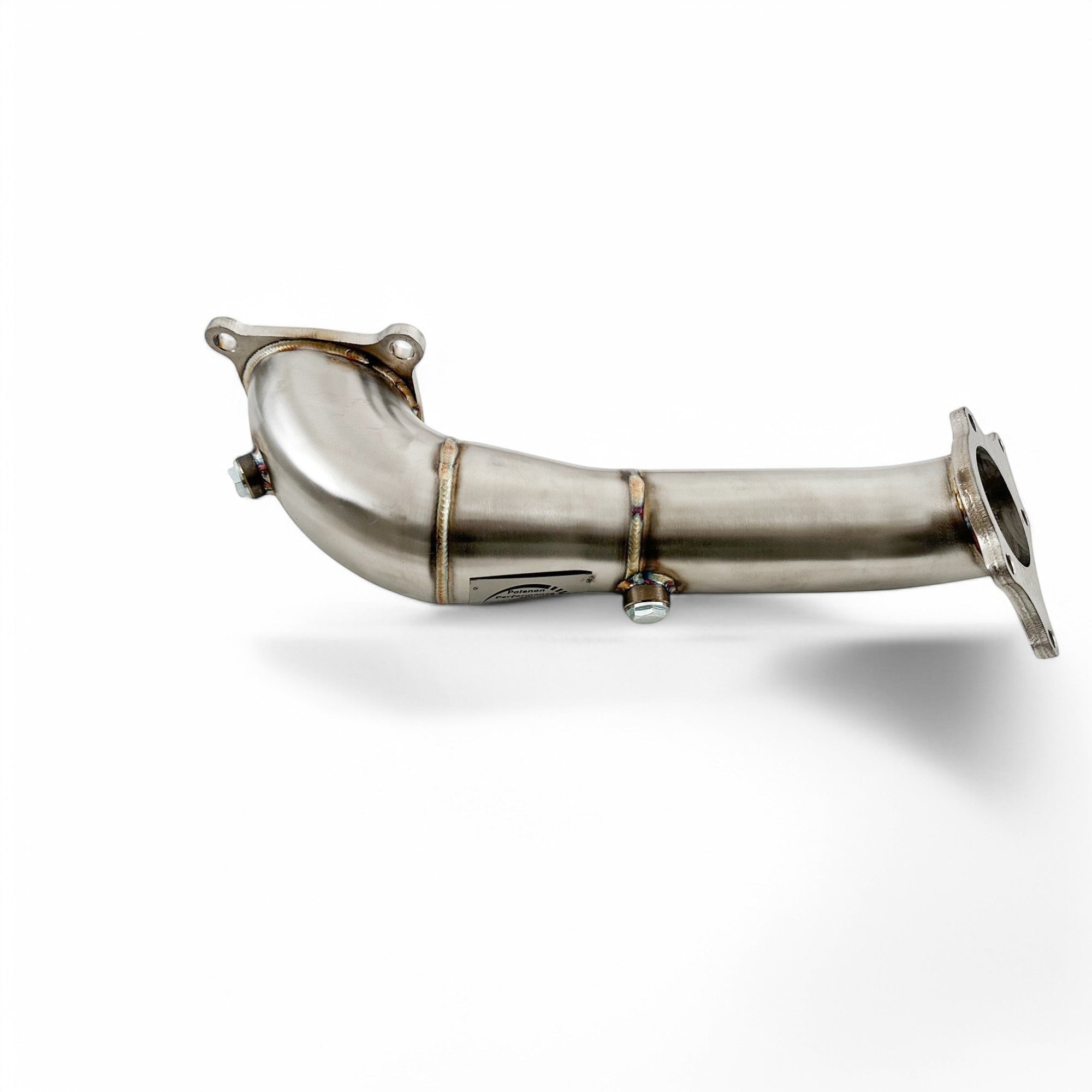 Palenon Performance stainless steel race downpipe for Honda Civic Type-R FK8 and FL5 with polished finish