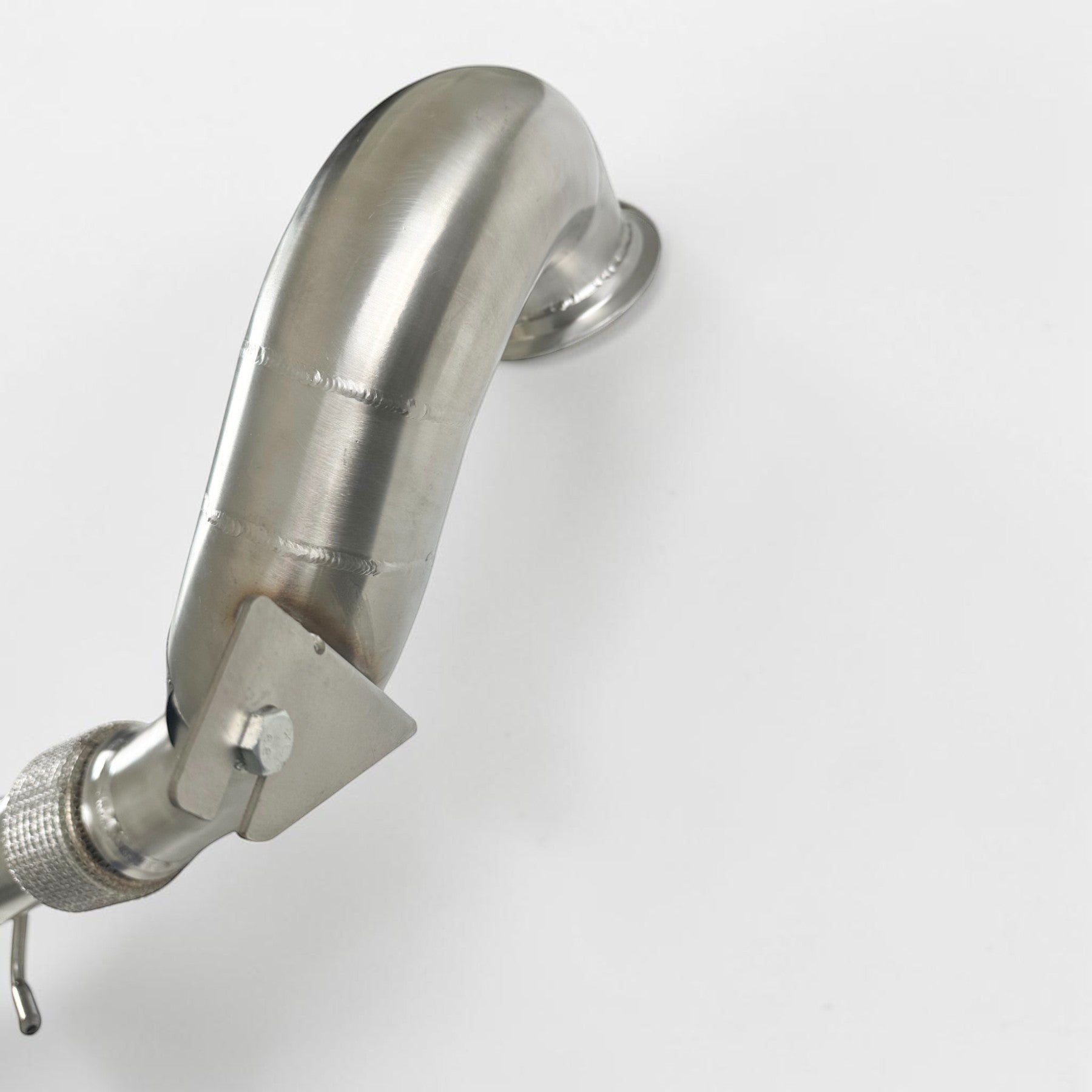 Palenon Performance stainless steel race downpipe for VW MK8 GTI and Audi 8Y A3 featuring TIG-welded construction