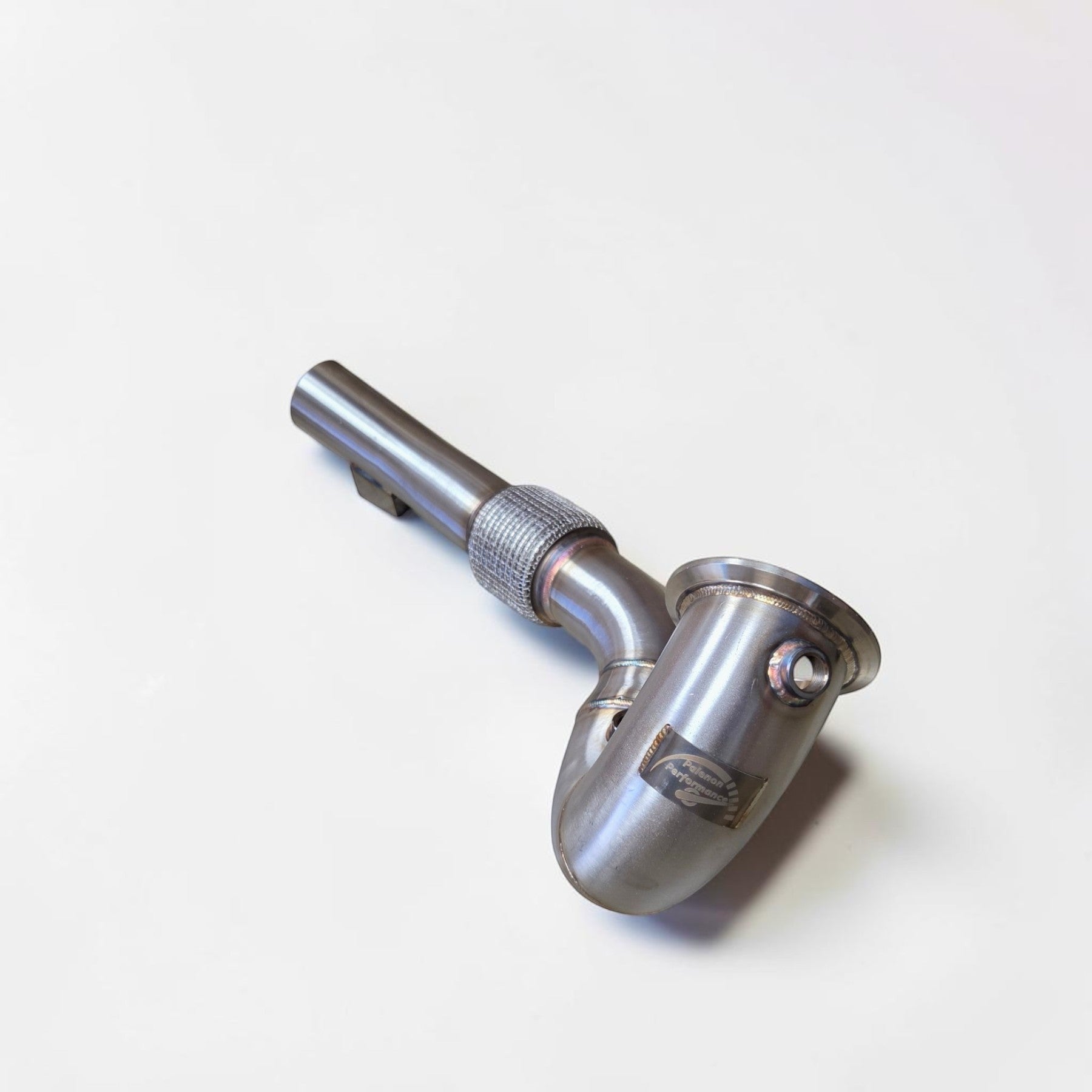 Palenon Performance stainless steel race downpipe for VW MK8 GTI and Audi 8Y A3 with TIG-welded construction
